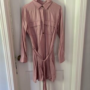 GAP Blush Pink Button-Up Dress